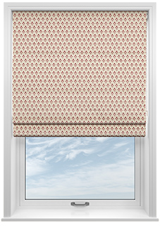 Emily Bond Hawthorn, Swiss Red - Roman Blind